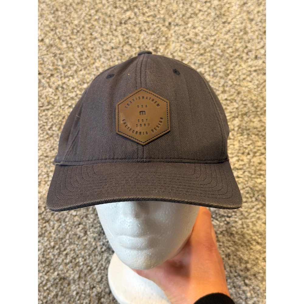 Travis‎ Mathew Hat Mens L-XL Blue Flexfit California Design Logo Baseball Cap